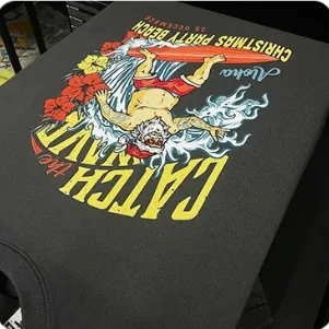 Direct-to-garment printing a t-shirt